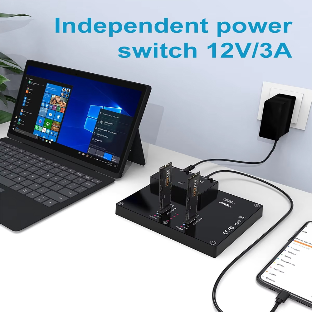 MAIWO 2 Bay M2 NVMe Docking St - 8Tb M2 Nvme Ssd ulasan dan harga